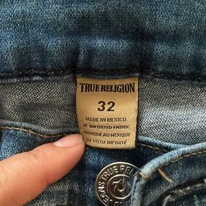 True religion kid rise super skinny jeans size 32-no flaws- no tears/rips